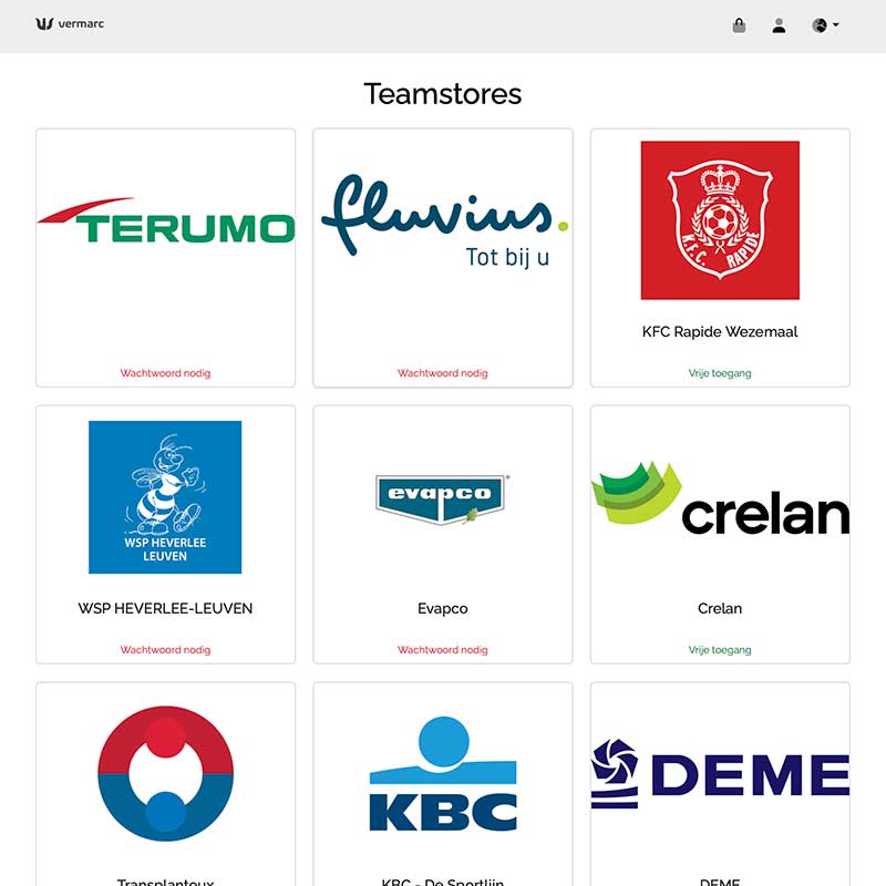 webshop responsive