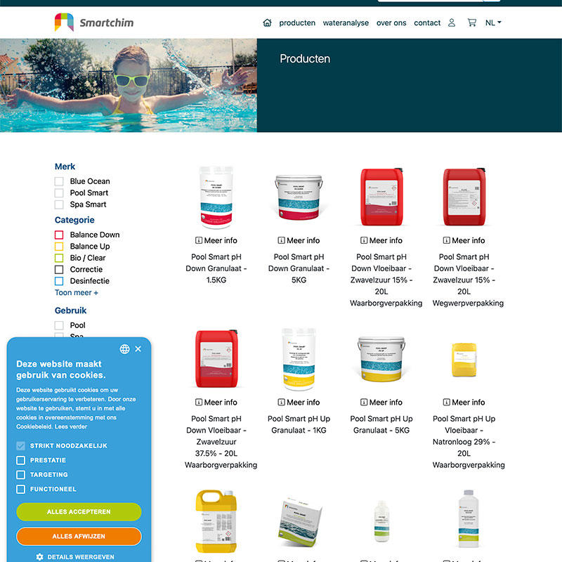 webshop responsive