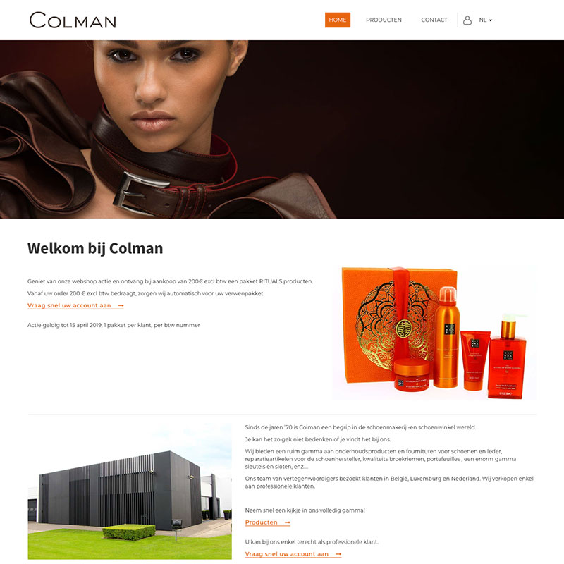 webshop responsive